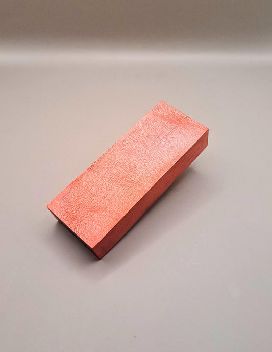 Stabilized Red Maple Knife Handle Block: Resin Infused Woodworking