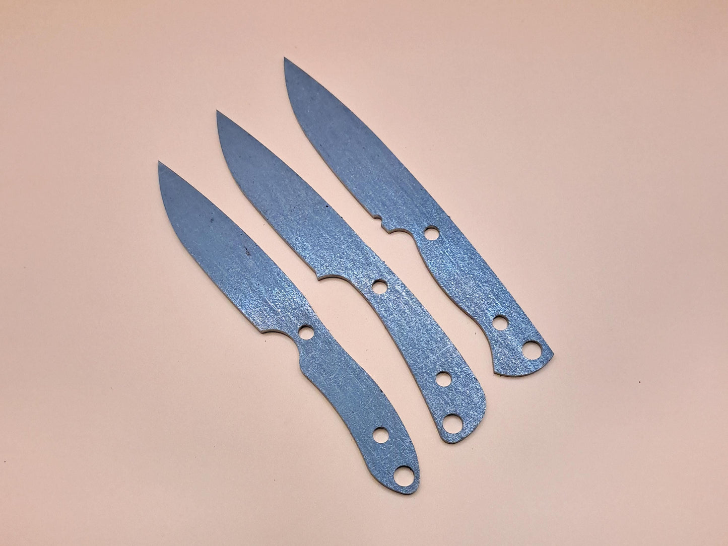 7 Inch Drop Point Knife Blank (Unfinished): High Carbon or Stainless Steel, DIY Blade