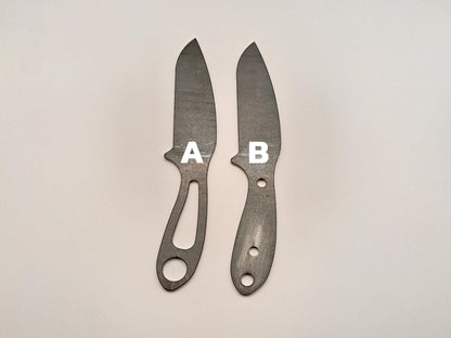 Survival EDC Knife Blank (Unfinished): High Carbon or Stainless Steel,  DIY Knife Making