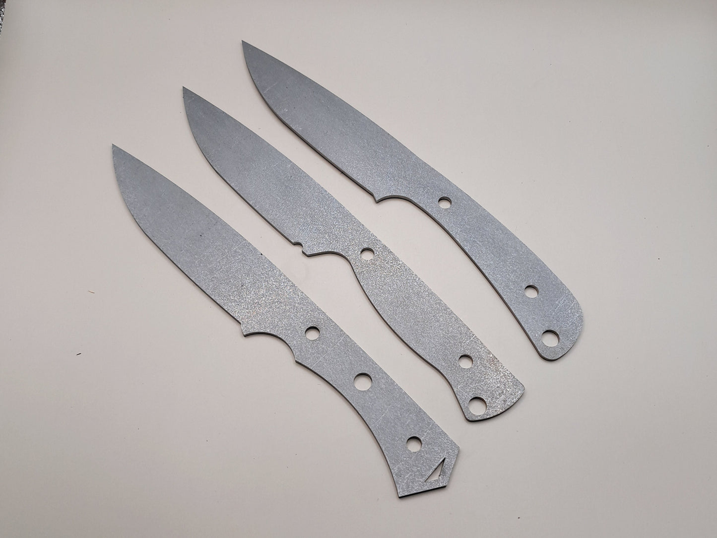 9 Inch Drop Point Knife Blank (Unfinished): High Carbon or Stainless Steel, DIY Blade