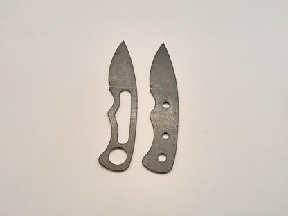 Drop Point Knife Blank (Unfinished): High Carbon or Stainless Steel, DIY Knife Making