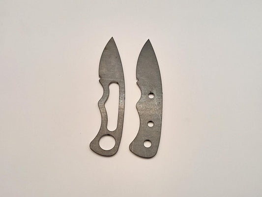 Drop Point Knife Blank (Unfinished): High Carbon or Stainless Steel, DIY Knife Making