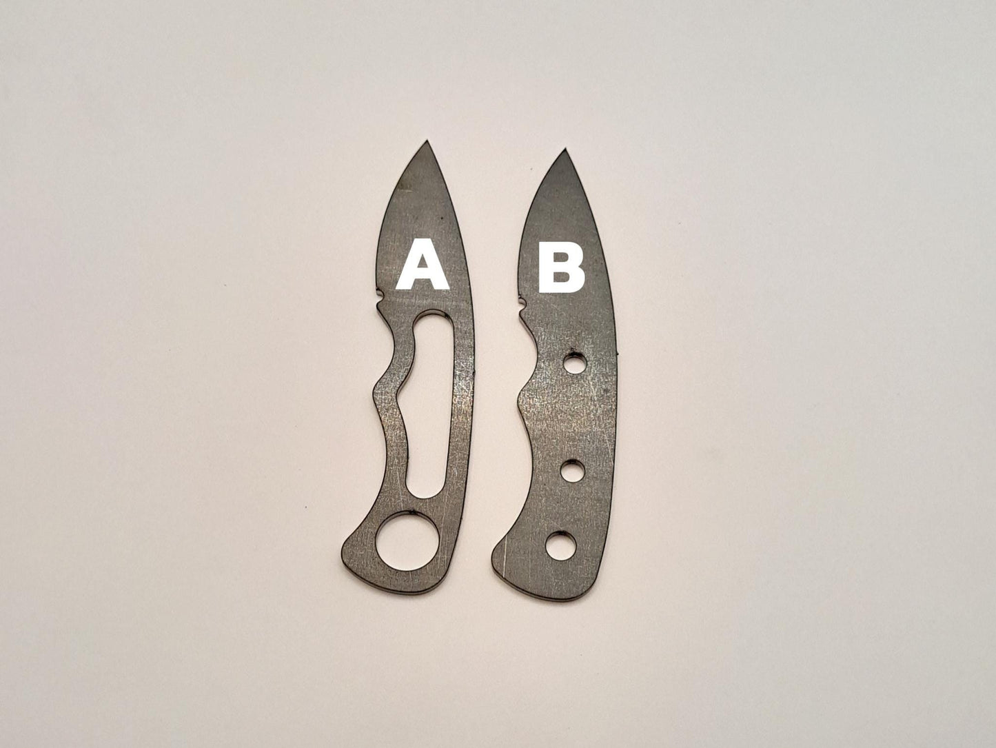Drop Point Knife Blank (Unfinished): High Carbon or Stainless Steel, DIY Knife Making