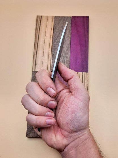 7 Inch Drop Point Knife Blank (Unfinished): High Carbon or Stainless Steel, DIY Blade