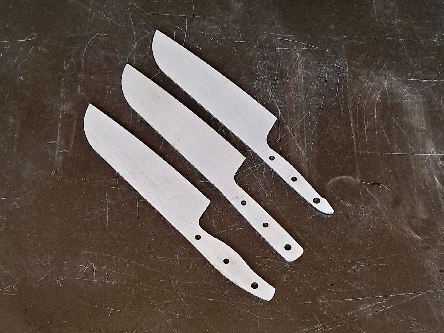Santoku Chef Knife Blank (Unfinished): Stainless Steel or High Carbon, DIY Kitchen Knife