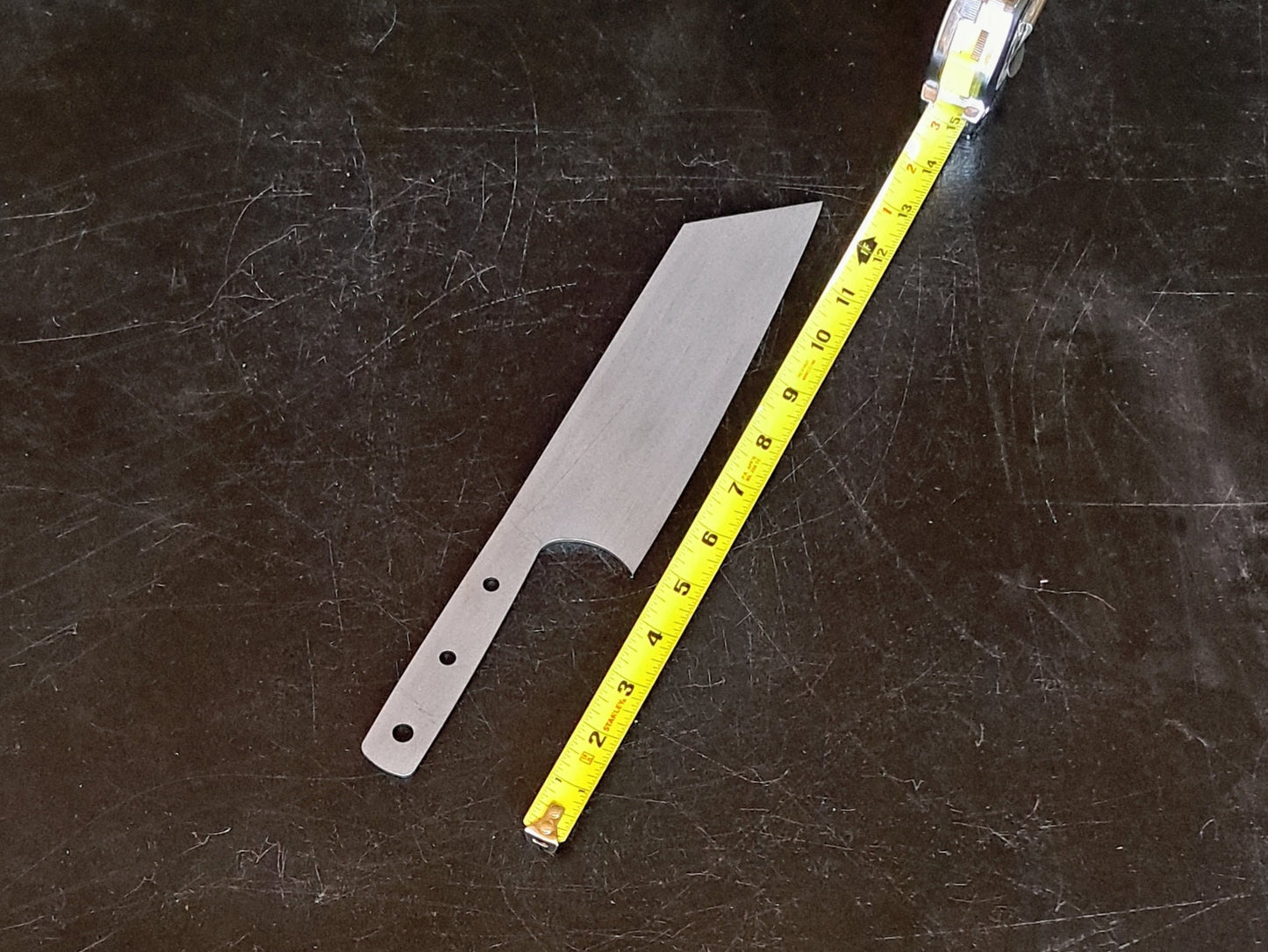 Clef Chef Knife Blade Blank (Unfinished): Stainless Steel or High Carbon, DIY Kitchen Knife