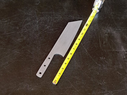 Clef Chef Knife Blade Blank (Unfinished): Stainless Steel or High Carbon, DIY Kitchen Knife