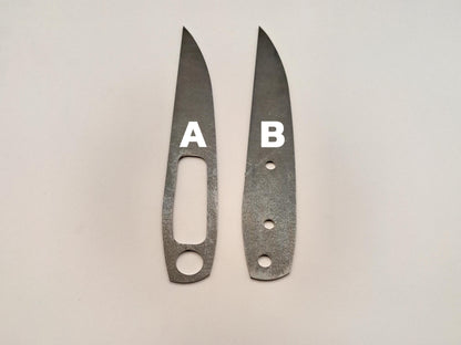 Tactical Drop Point Knife Blank (Unfinished): High Carbon Steel or Stainless Steel, DIY Blade