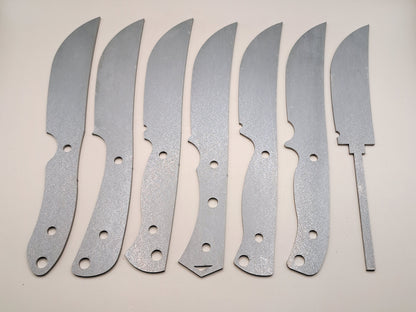 9 Inch Skinner Knife Blank (Unfinished): High Carbon or Stainless Steel, DIY Blade