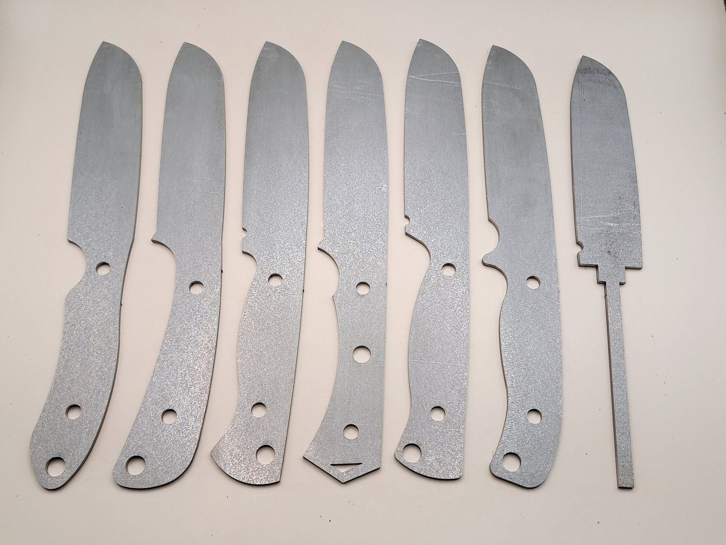 9 Inch Sheepsfoot Knife Blank (Unfinished): High Carbon or Stainless Steel, DIY Blade