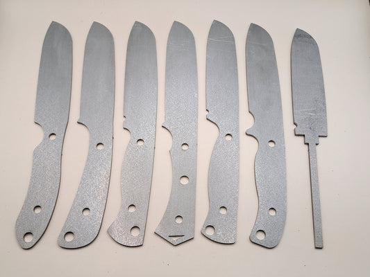 9 Inch Sheepsfoot Knife Blank (Unfinished): High Carbon or Stainless Steel, DIY Blade