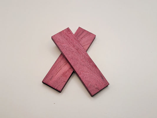 Purpleheart Knife Scales: Exotic Hardwood DIY Knife Handle Blanks