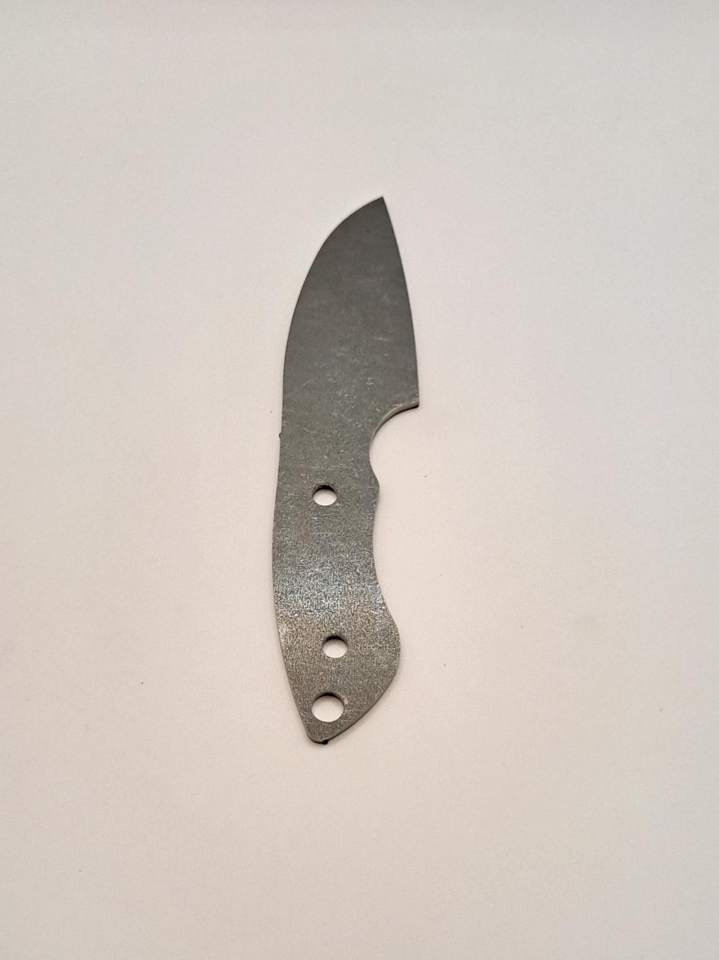 Straight Edge EDC Knife Blank (Unfinished): High Carbon Steel, USA Made DIY Blade