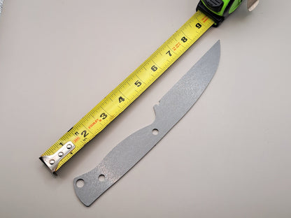 9 Inch Wharncliffe Knife Blank (Unfinished): High Carbon or Stainless Steel, DIY Blade