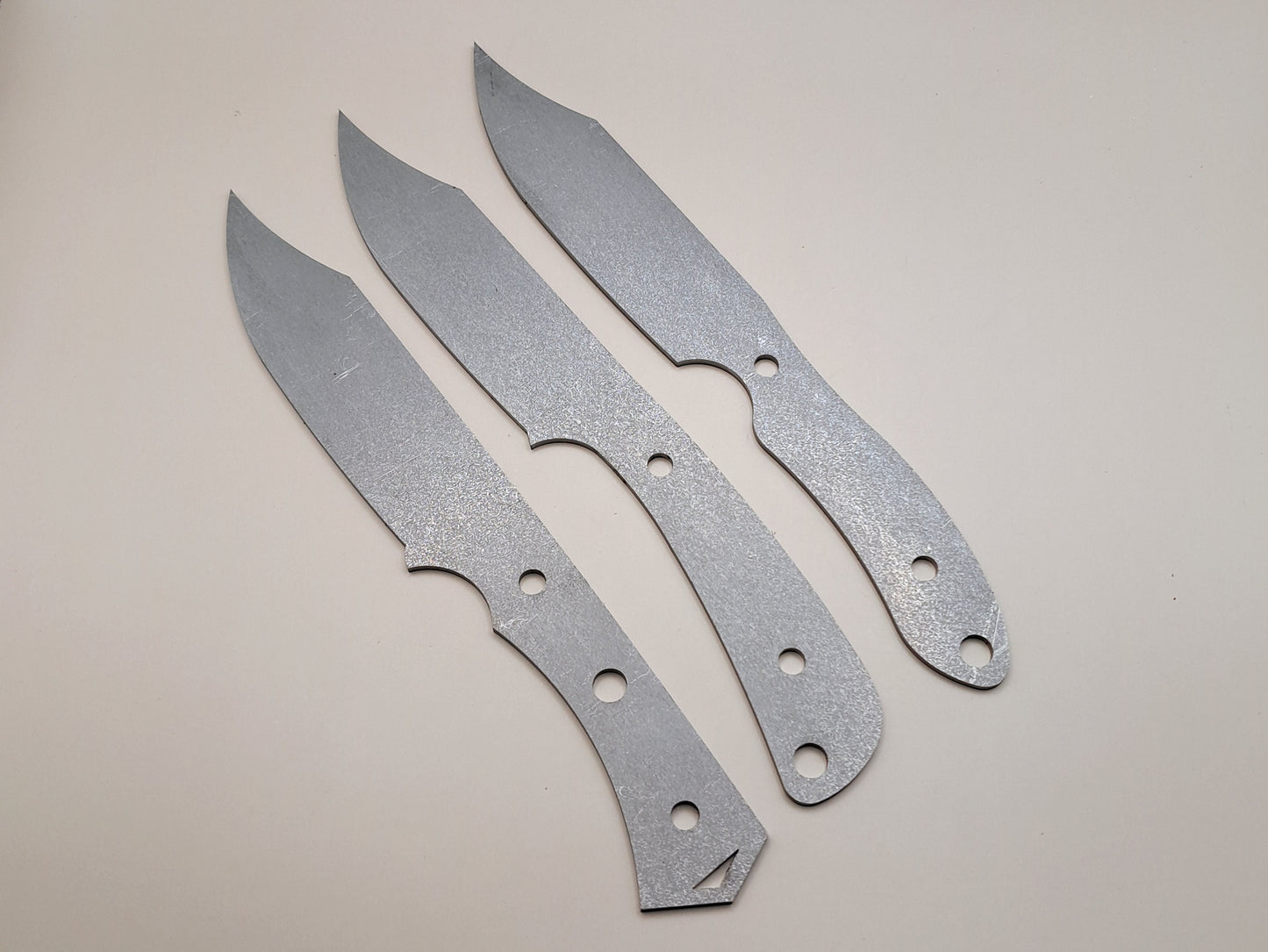 9 Inch Clip Point Knife Blank (Unfinished): High Carbon or Stainless DIY Blade
