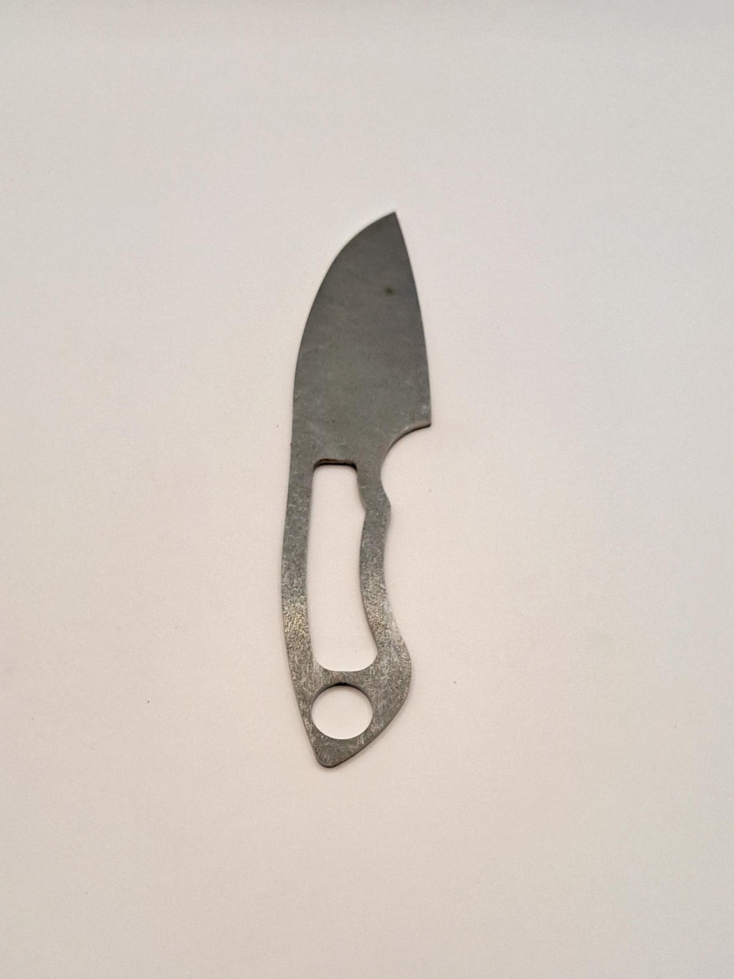 Straight Edge EDC Knife Blank (Unfinished): High Carbon Steel, USA Made DIY Blade