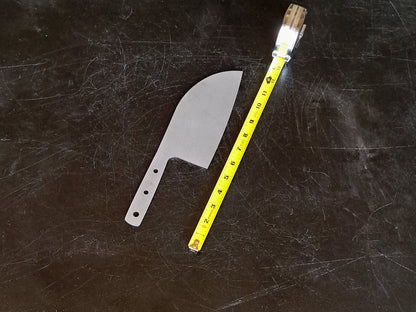 Serbian Cleaver Chef Knife Blank (Unfinished): Stainless or High Carbon Steel, DIY Kitchen Knife