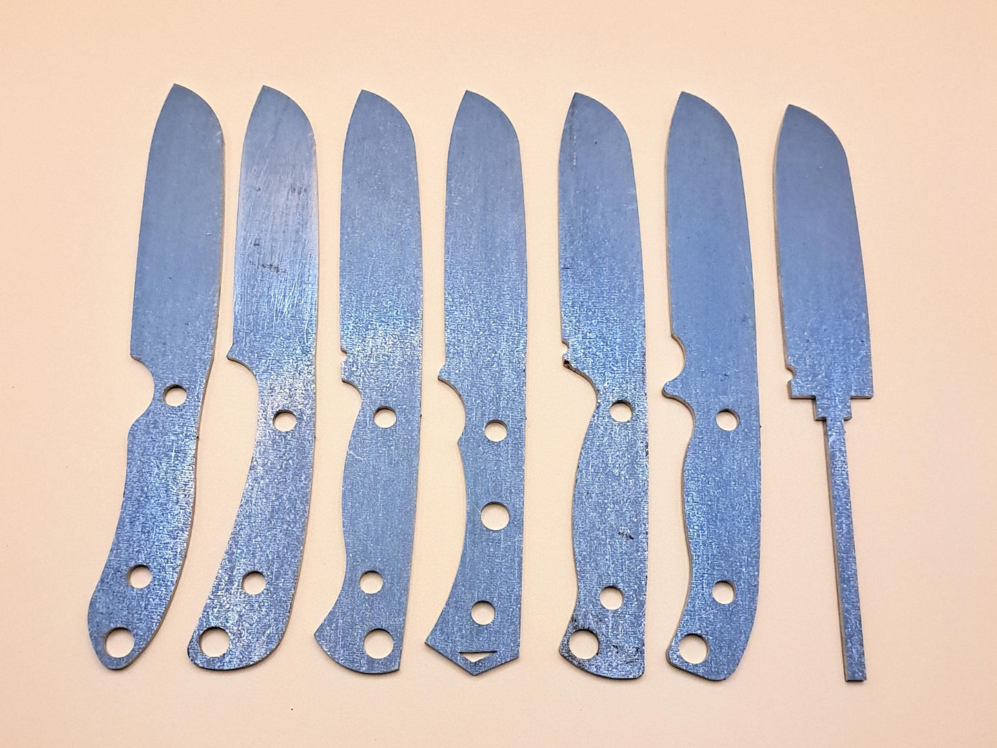 7 Inch Sheepsfoot Knife Blank (Unfinished): High Carbon or Stainless Steel, DIY Blade