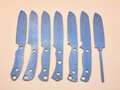 7 Inch Sheepsfoot Knife Blank (Unfinished): High Carbon or Stainless Steel, DIY Blade