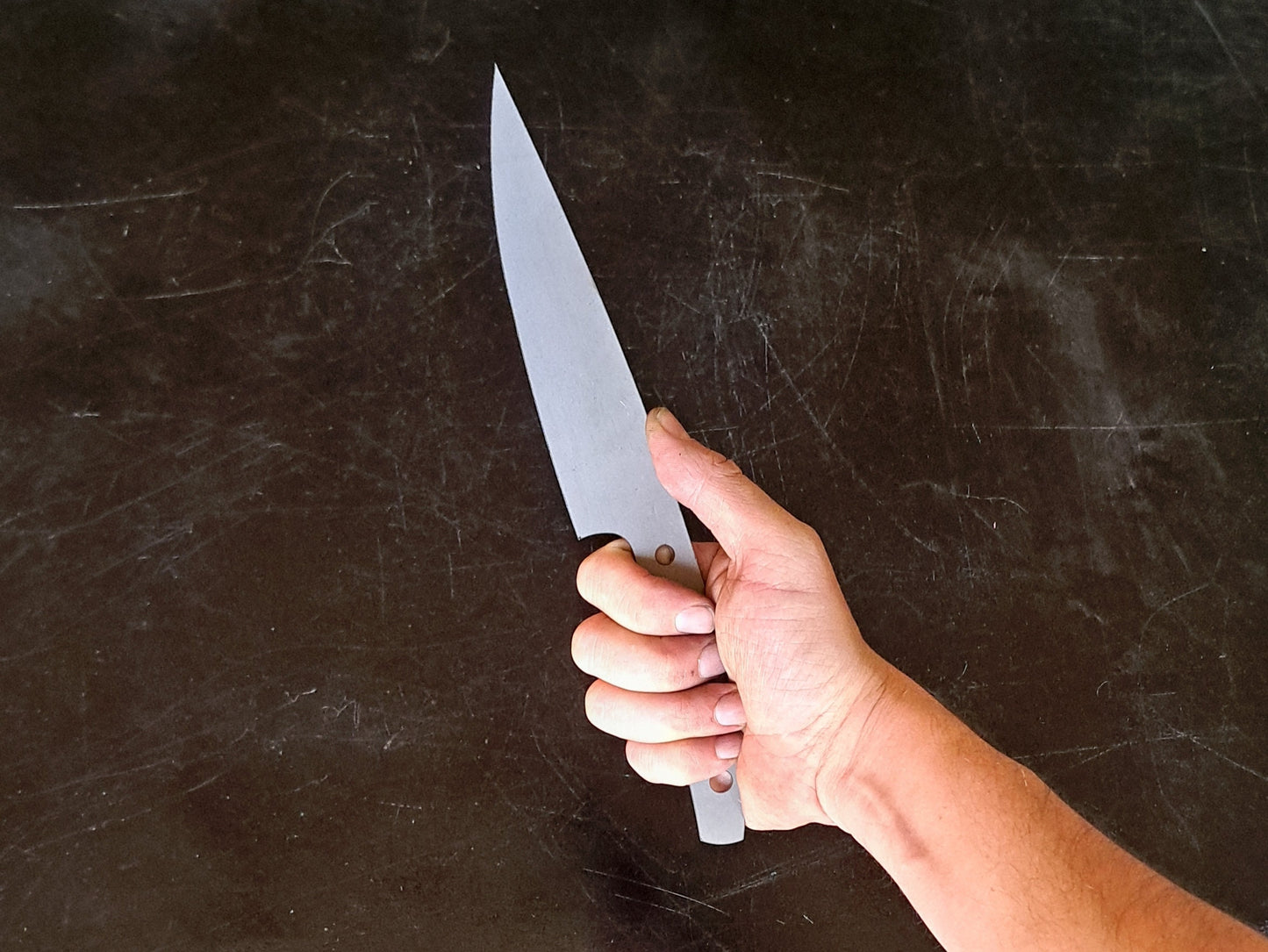 Utility Knife Blade Blank (Unfinished): Stainless or High Carbon Steel, DIY Kitchen Knife