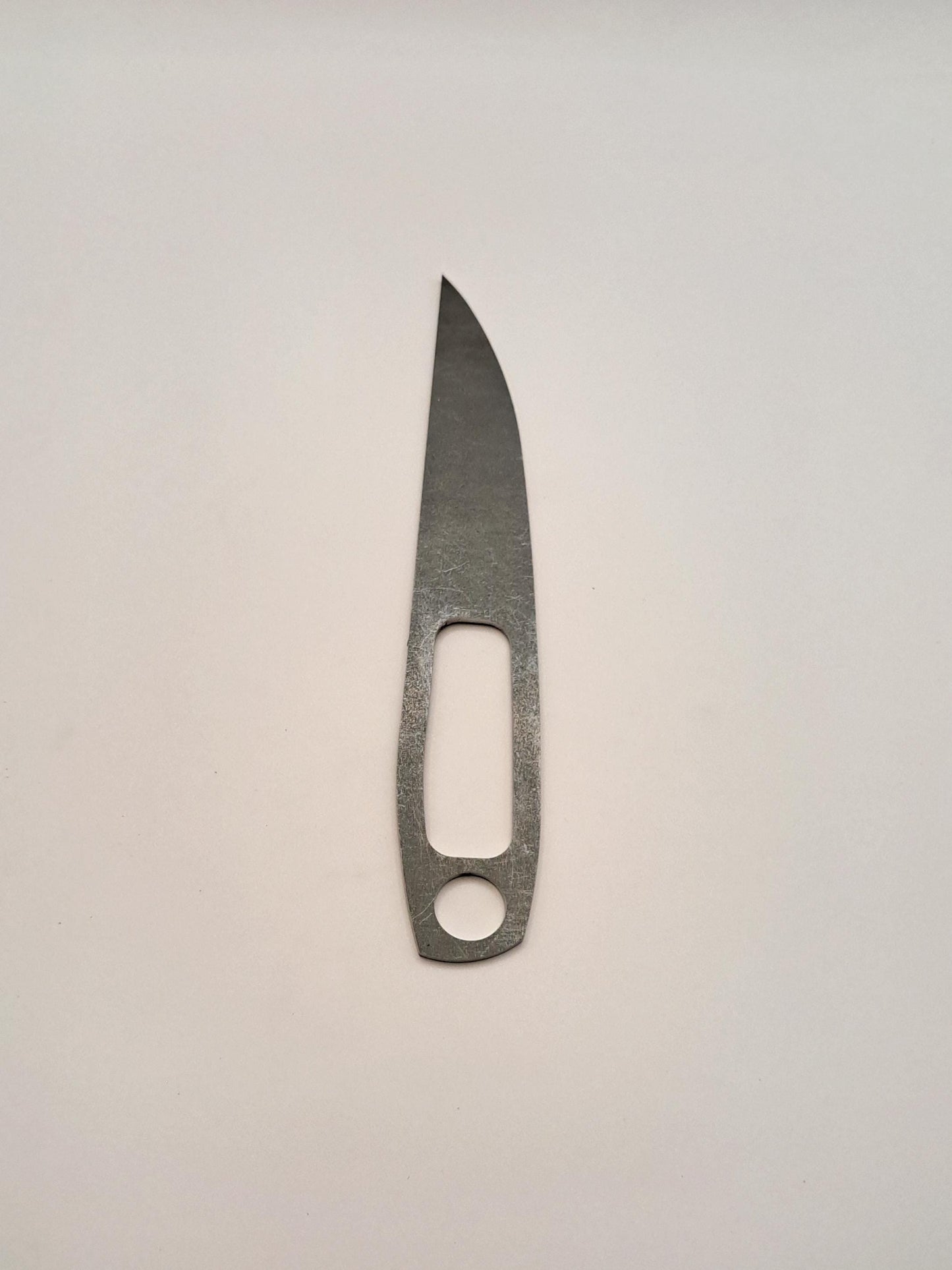 Tactical Drop Point Knife Blank (Unfinished): High Carbon Steel or Stainless Steel, DIY Blade