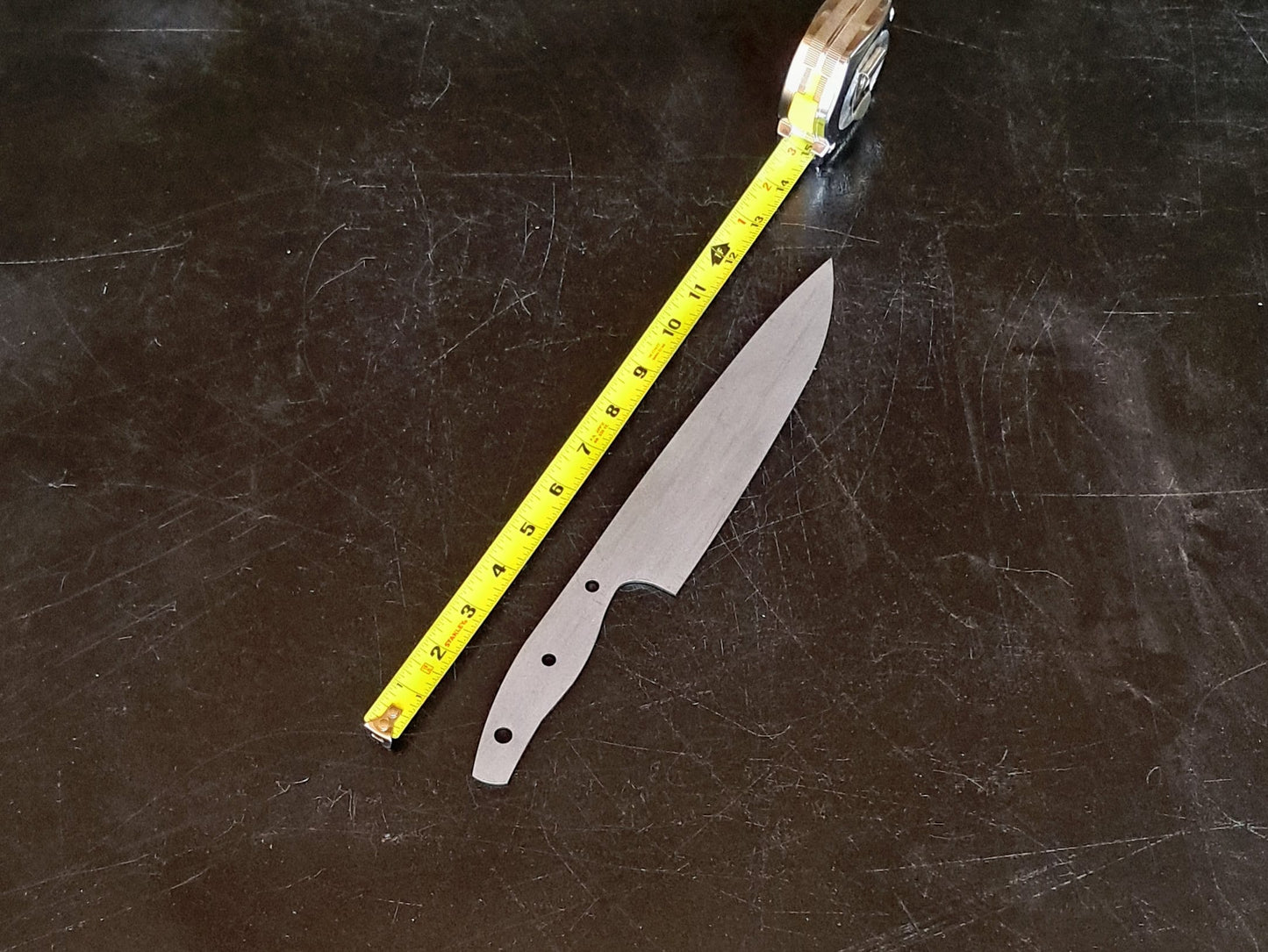 Chef Knife Blade Blank (Unfinished): Stainless or High Carbon Steel, DIY Kitchen Knife