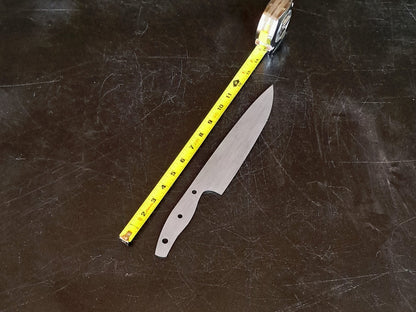 Chef Knife Blade Blank (Unfinished): Stainless or High Carbon Steel, DIY Kitchen Knife