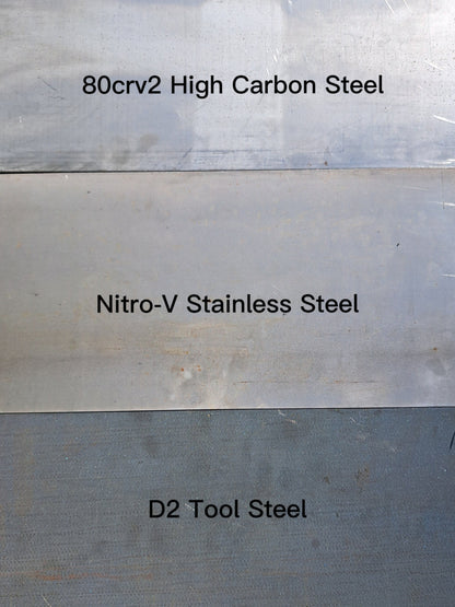 9 Inch Clip Point Knife Blank (Unfinished): High Carbon or Stainless DIY Blade