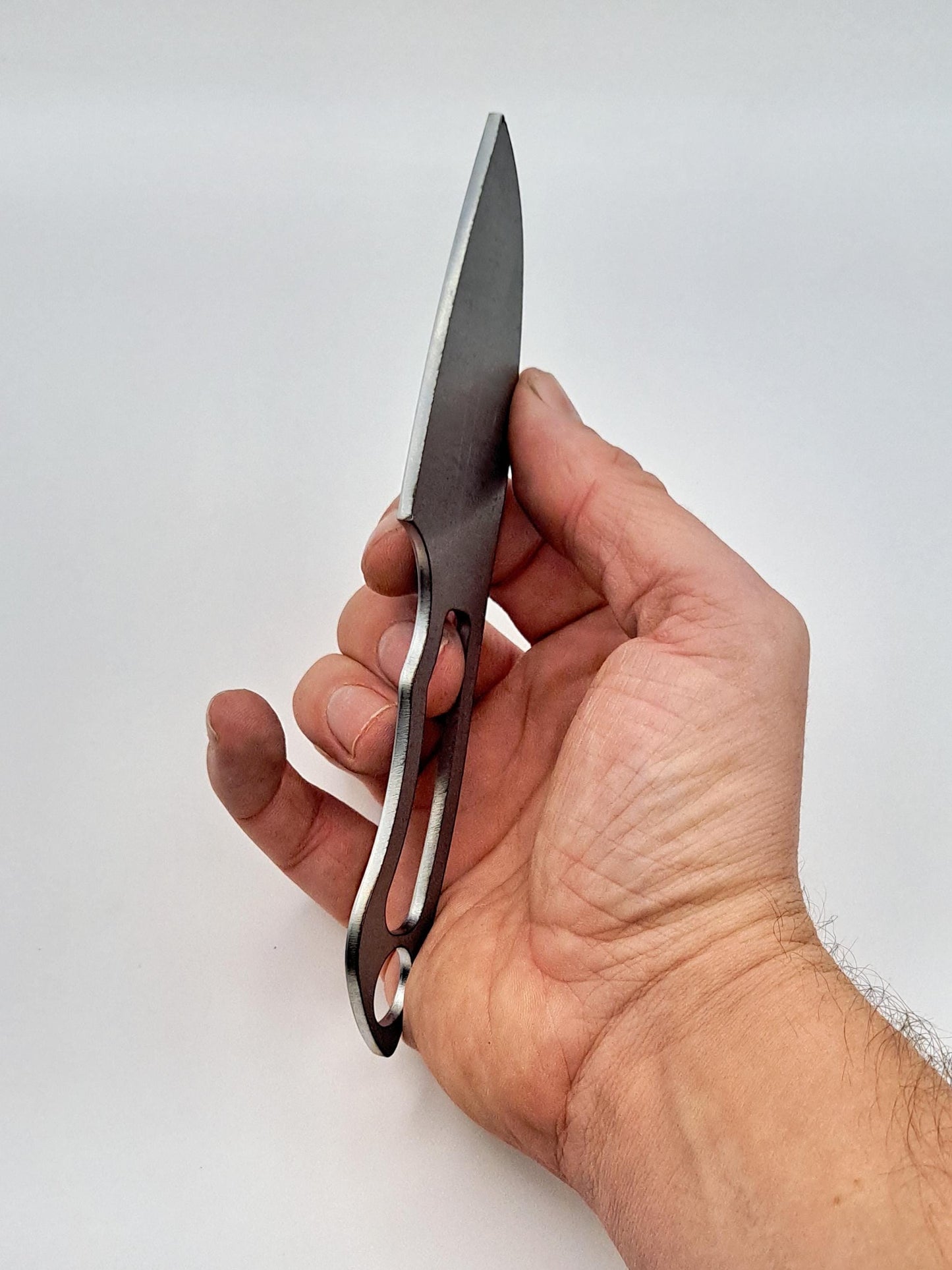 Straight Edge EDC Knife Blank (Unfinished): High Carbon Steel, USA Made DIY Blade