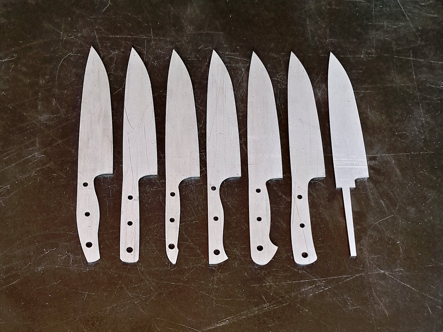 Chef Knife Blade Blank (Unfinished): Stainless or High Carbon Steel, DIY Kitchen Knife